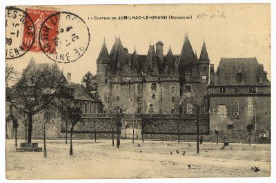 post card of the castle during the 20th century